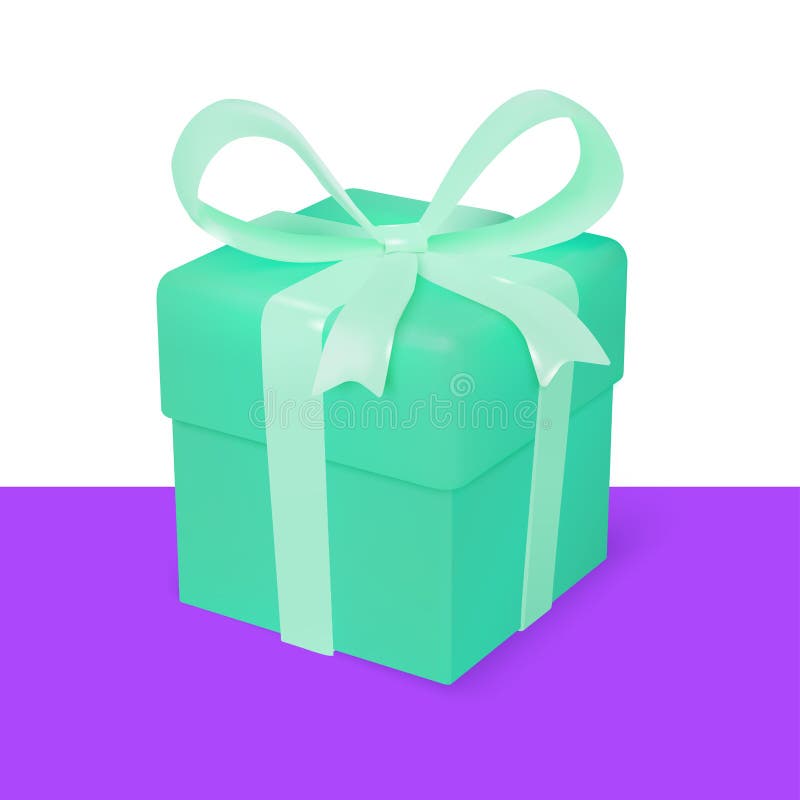 Mint Green Gift Box Stock Illustrations 154 Mint Green Gift Box Stock