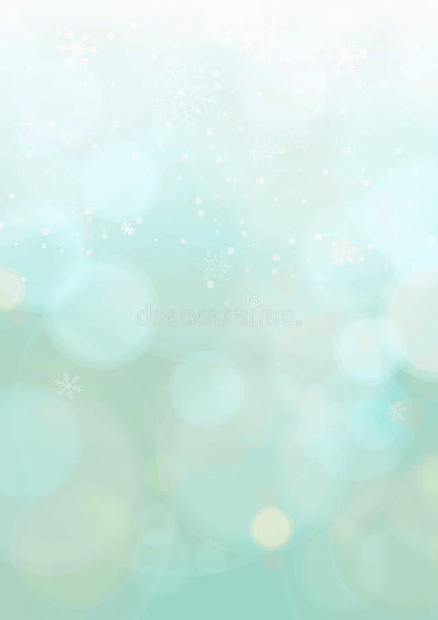 Mint Green Gradient Winter Christmas Background Stock Illustration