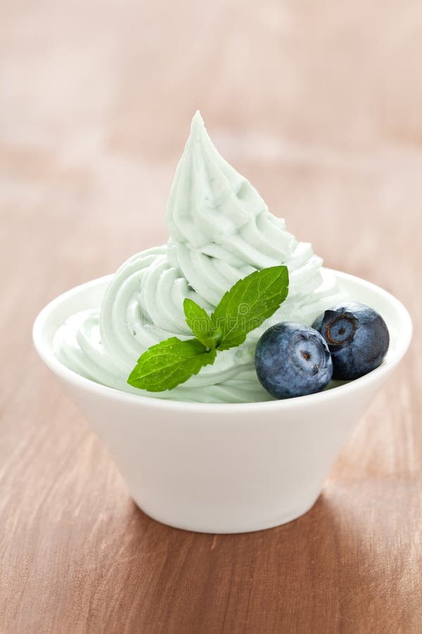 Mint ice cream stock photos Mint ice cream stock photos