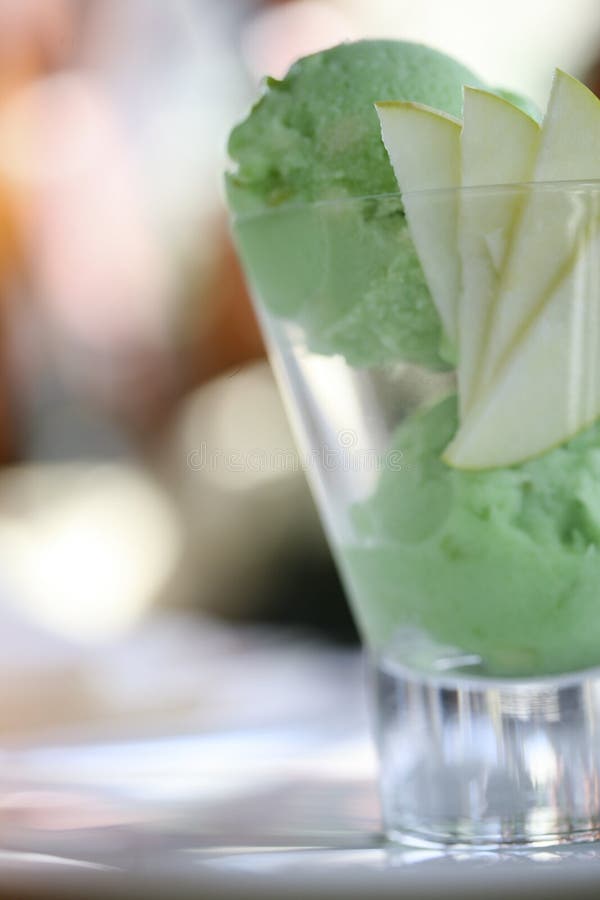 Mint ice cream stock image. Image of zoom, dessert, focus 80574089