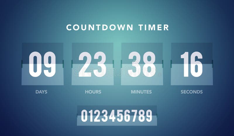 Minuterie de compteur d'horloge de compte à rebours de secousse d'illustration de vecteur pour le site Web illustration stock Minuterie de compteur d'horloge de compte à rebours de secousse d'illustration de vecteur pour le site Web illustration stock