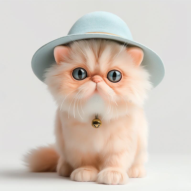 Minúsculo gato pastel ilustração do vetor