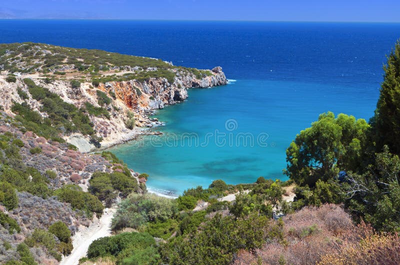 Mirabello beach at Crete island, Greece