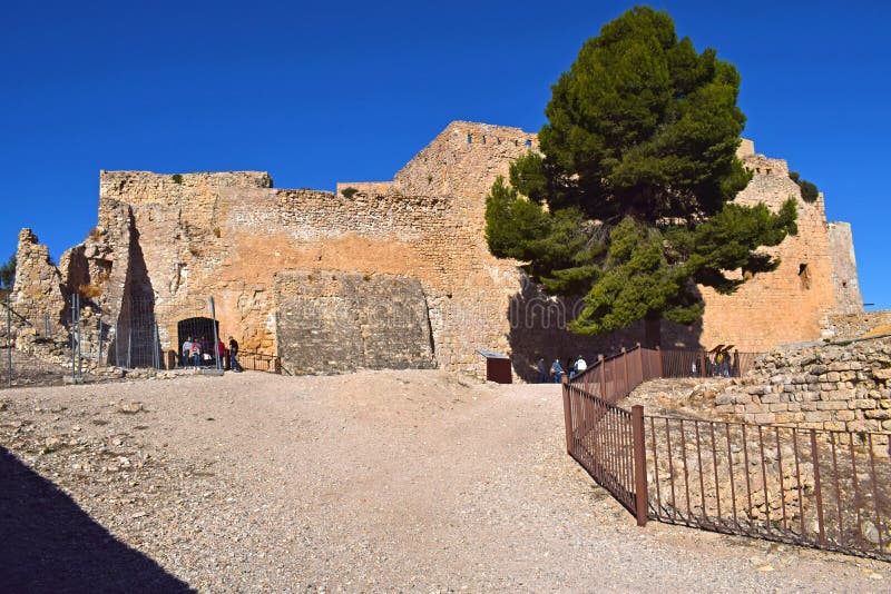 Miravet Castle, Tarragona Spain Stock Image Image of arch, door