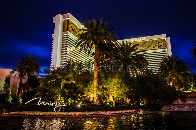 Miraż, hotel & kasyno, Las Vegas, NV zdjęcie stock Miraż, hotel & kasyno, Las Vegas, NV zdjęcie stock