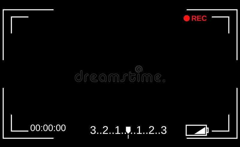 Mirino della macchina fotografica Schermo messa a fuoco del modello della macchina fotografica royalty illustrazione gratis Mirino della macchina fotografica Schermo messa a fuoco del modello della macchina fotografica royalty illustrazione gratis