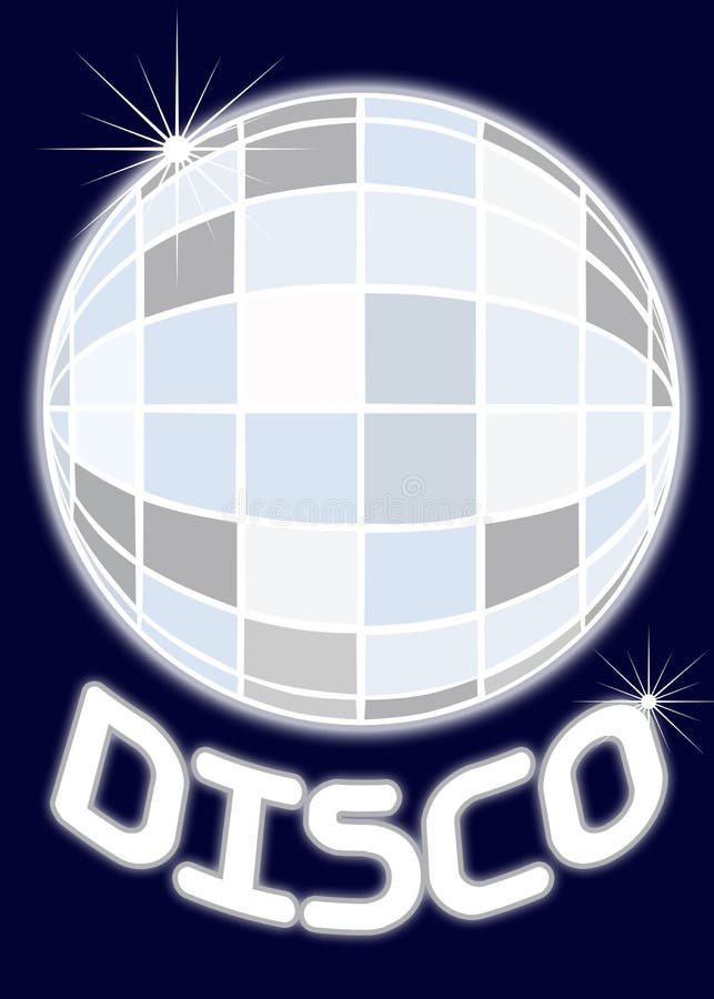 Shiny glowing retro disco mirrored ball reminiscent of the 60s, 70s and 80s; concept logo symbol for sixties, seventies, eighties, retro, revival, oldies, themed nights and more. Shiny glowing retro disco mirrored ball reminiscent of the 60s, 70s and 80s; concept logo symbol for sixties, seventies, eighties, retro, revival, oldies, themed nights and more.