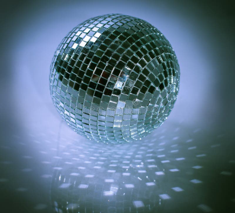 Mirror Ball.isolated On A Dark Background. Stock Photo - Image of mirrored, black: 118677386
