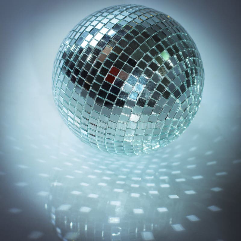 Mirror Ball.isolated On A Dark Background. Stock Image - Image of invention, entertainment