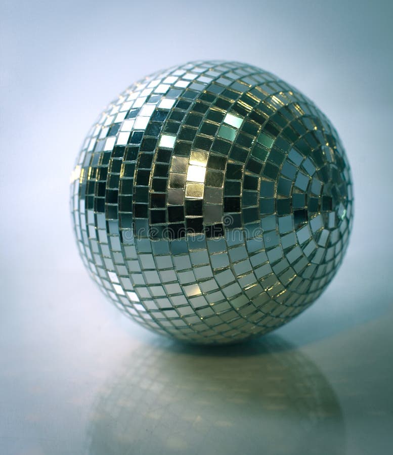 Mirror Ball.isolated On A Dark Background. Photo With Copy Space Stock Image - Image of energy