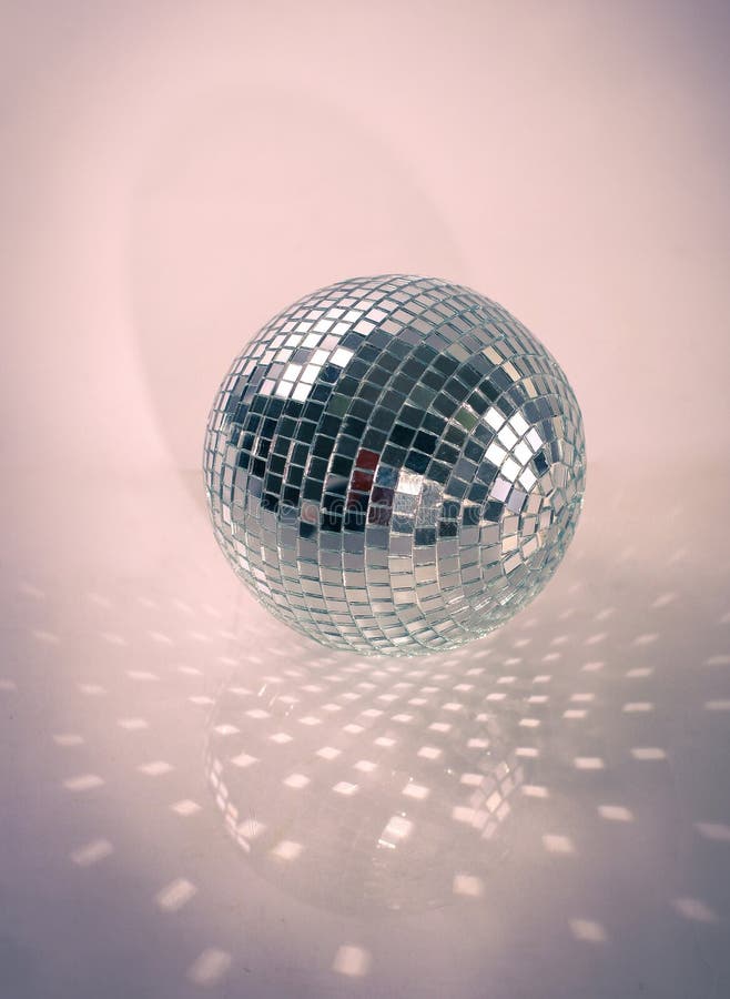 Mirror Ball.isolated On A Dark Background. Photo With Copy Space Stock Photo - Image of