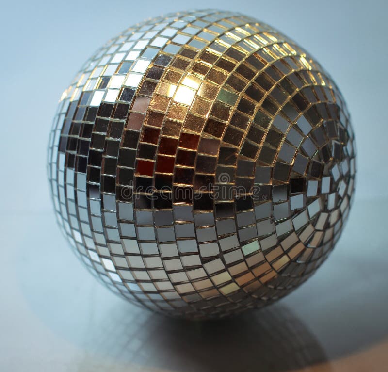Mirror Ball.isolated On A Dark Background. Photo With Copy Space Stock Image - Image of