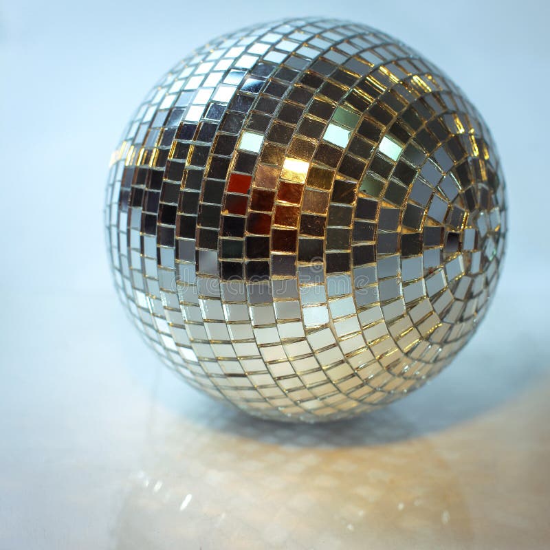 Mirror Ball.isolated On A Dark Background. Photo With Copy Space Stock Photo - Image of