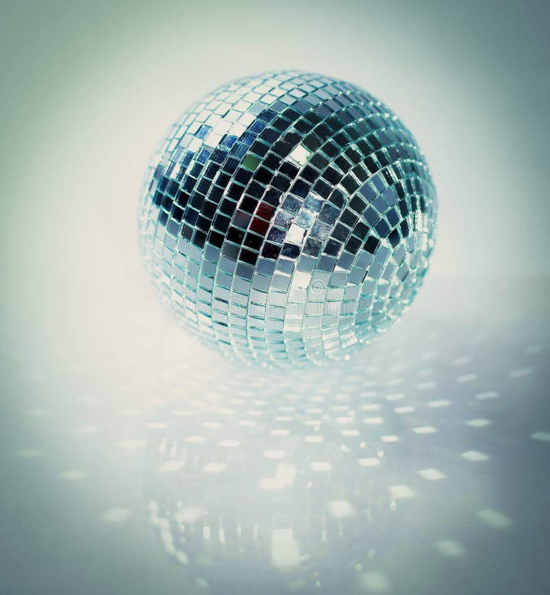 Mirror Ball.isolated On A Dark Background. Stock Photo - Image of detail, invention: 117155144