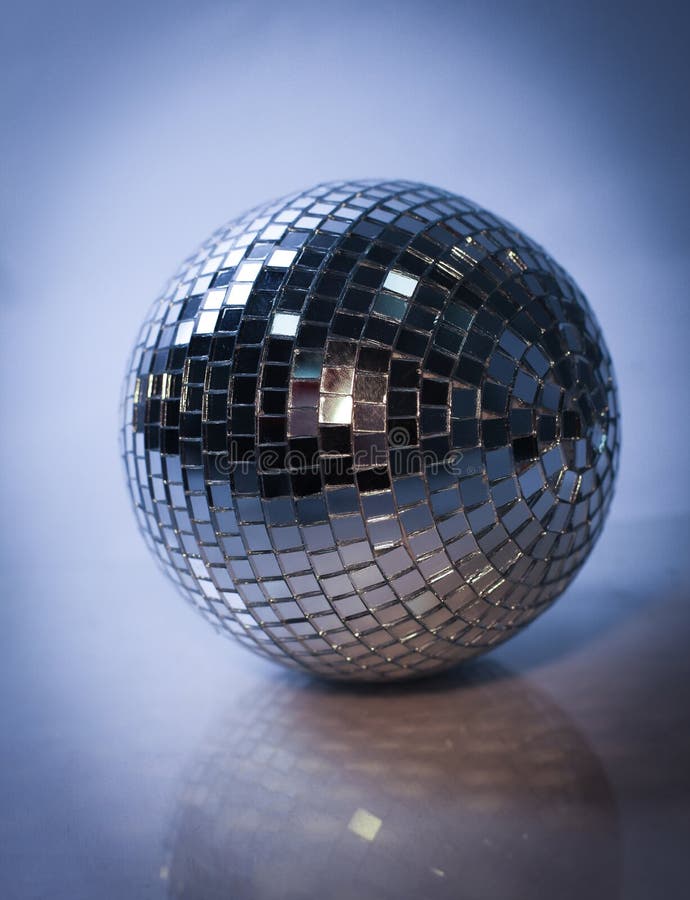 Mirror Ball.isolated On A Dark Background. Photo With Copy Space Stock Photo - Image of concept