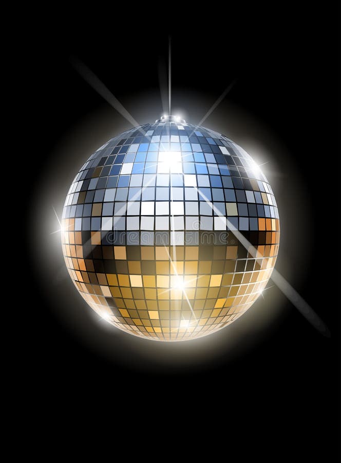 Mirror disco ball stock illustration Mirror disco ball stock illustration