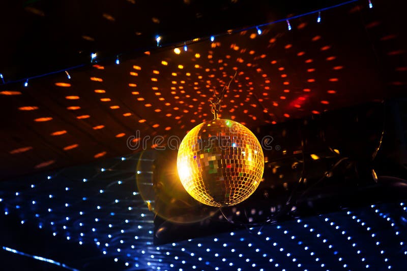 Night Club Lighting Blue Mirrorball 2 Stock Image Image of abstract