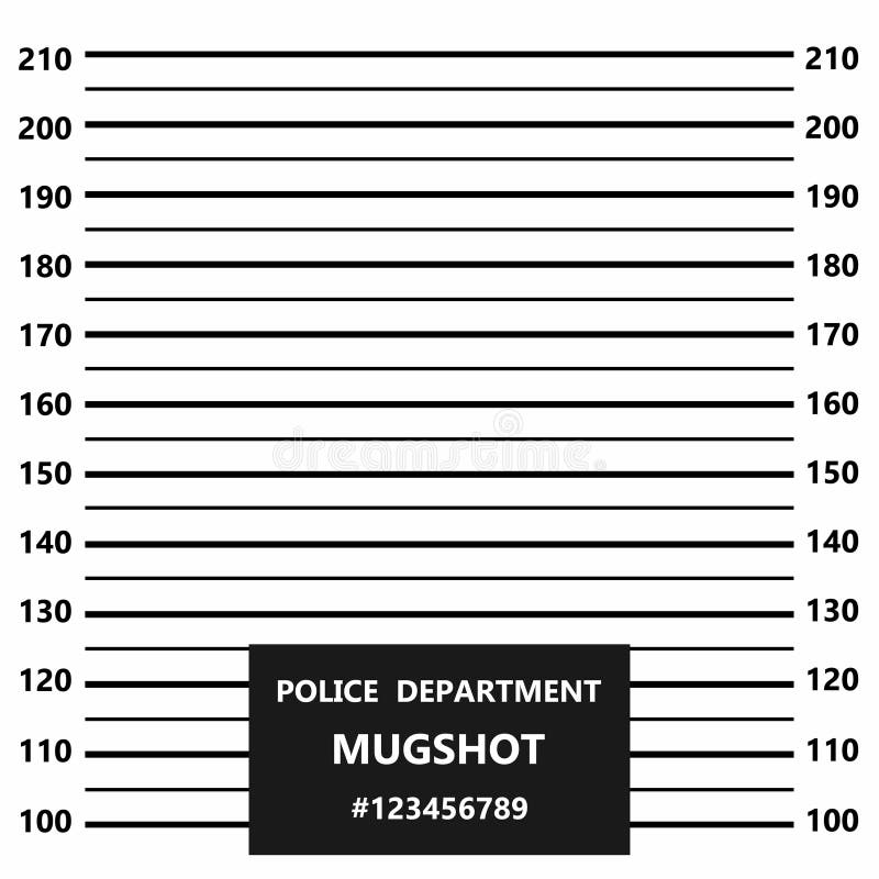 Misdadige mugshotlijn Politieopstelling of mugshot royalty-vrije illustratie Misdadige mugshotlijn Politieopstelling of mugshot royalty-vrije illustratie