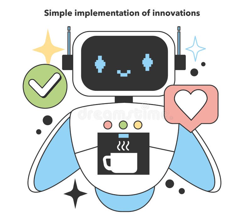 Simple implementation of innovations. Positive aspect about starting and developing small local business. Independent business potential for growth. Flat Vector Illustration. Simple implementation of innovations. Positive aspect about starting and developing small local business. Independent business potential for growth. Flat Vector Illustration