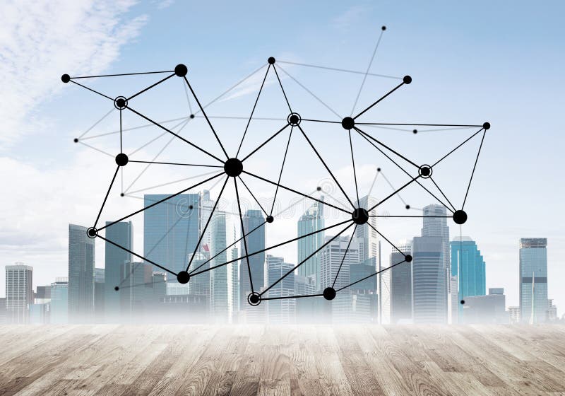 Mise en réseau et communication sociale en tant que moyens pour la stratégie commerciale efficace photo libre de droits Mise en réseau et communication sociale en tant que moyens pour la stratégie commerciale efficace photo libre de droits