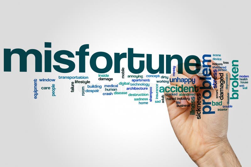 Misfortune word cloud