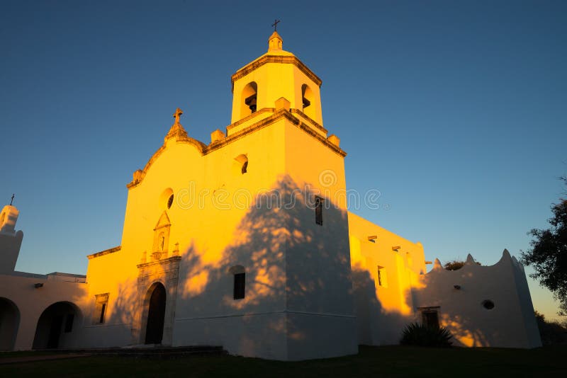 Misión Nuestra Senora del Spiritu Santo en Goliad Tejas fotografía de archivo Misión Nuestra Senora del Spiritu Santo en Goliad Tejas fotografía de archivo
