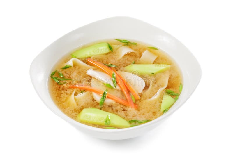 Miso soup stock photo. Image of carrot, tofu, kombu, breakfast 68749082
