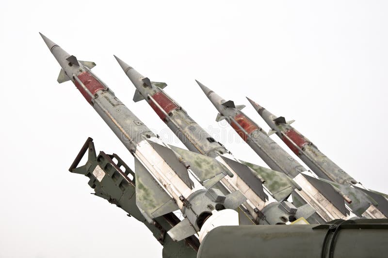 Missiles de combat photographie stock libre de droits Missiles de combat photographie stock libre de droits