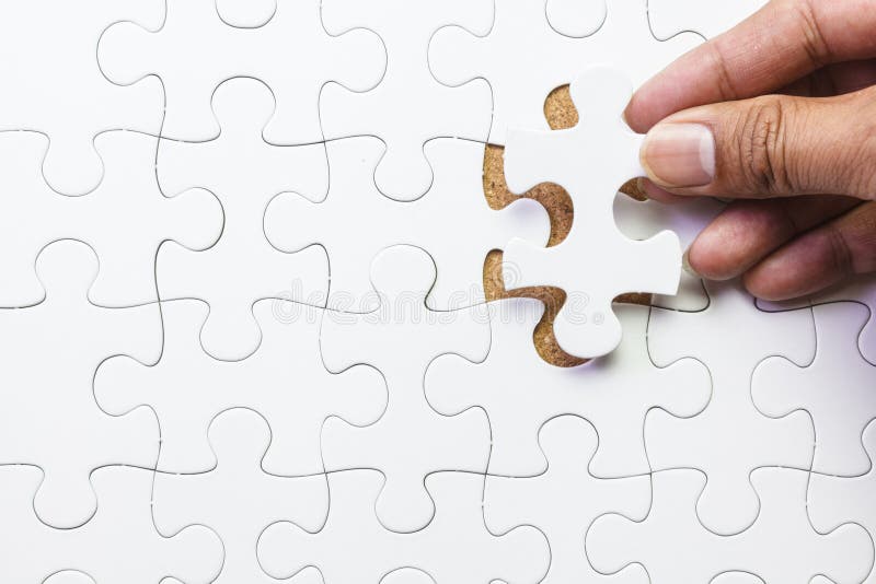Missing jigsaw puzzle piece royalty free stock photography