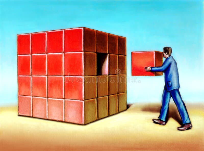 Missing piece stock image. Image of smart, support, build 5429437