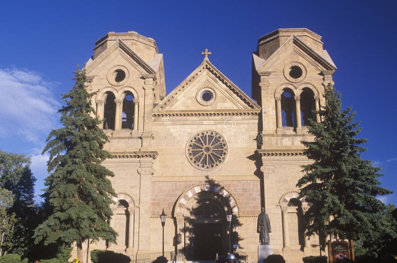 Mission Building in Downtown Santa Fe New Mexico Stock Photo Image of