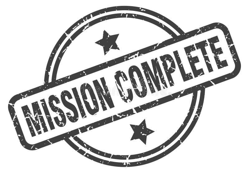 Mission complete stamp stock vector. Illustration of sign - 148308588