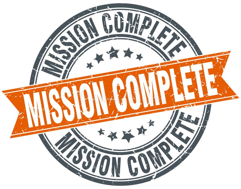 Complete this round. Complete вектор. Mission complete.
