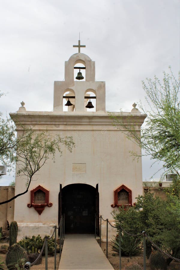 Mission San Xavier del Bac, Tucson, Arizona, Förenta staterna arkivbild Mission San Xavier del Bac, Tucson, Arizona, Förenta staterna arkivbild