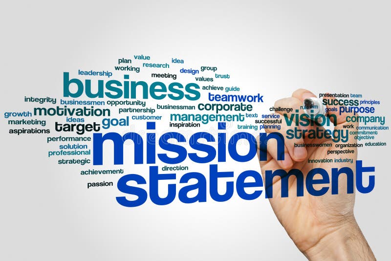 Mission statement word cloud