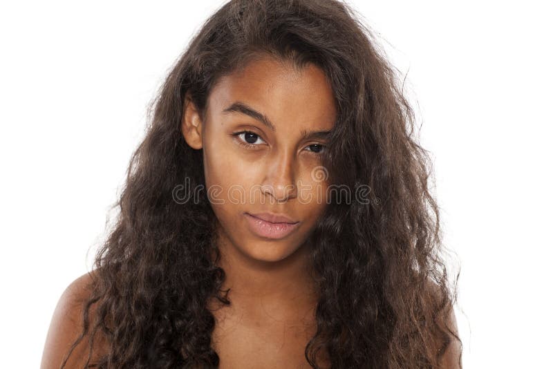 Misstrauische Frau stockfotografie Misstrauische Frau stockfotografie