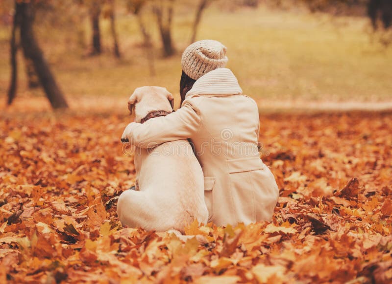 Mistress Hugging with Dog