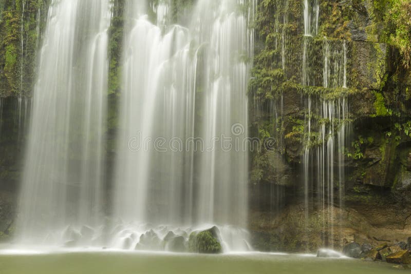 Misty Cliffs of Llanos de CortÃ©s waterfall