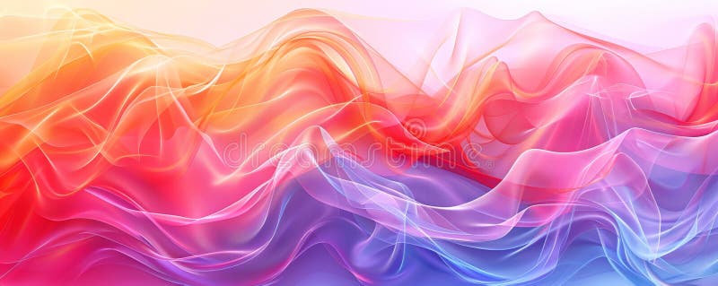 Misty fog in a range of abstract colors swirls gently on a bright background, creating a dreamy and royalty free stock photo