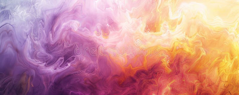 Misty fog in a range of abstract colors swirls gently on a vibrant background, creating a dreamy stock image