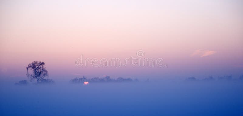Misty snow landscape royalty free stock photo Misty snow landscape royalty free stock photo