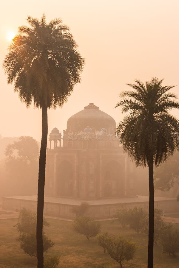 misty sunrise at morning from flat angle.