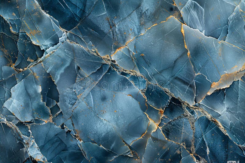 Mit einem blauen Marmorboden, der an graue und weiße Planetenoberflächen für Innenarchitektur oder natürliche Wand befestigt ist lizenzfreie abbildung