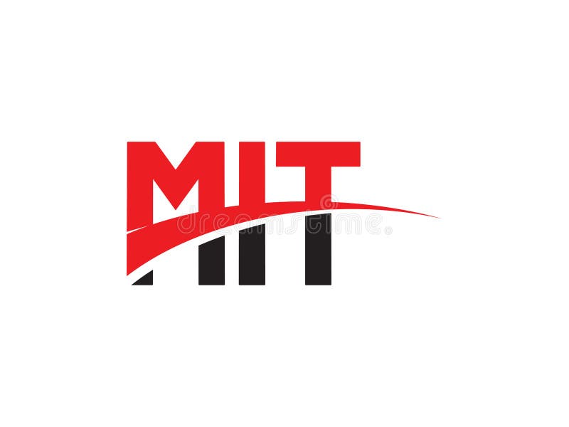 MIT Letter Initial Logo Design Stock Vector - Illustration of ligh