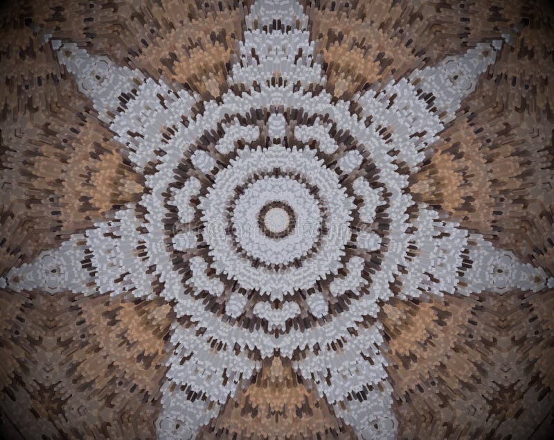7 mit Seiten versehene Sternform verdrängte Mandala lizenzfreie abbildung 7 mit Seiten versehene Sternform verdrängte Mandala lizenzfreie abbildung