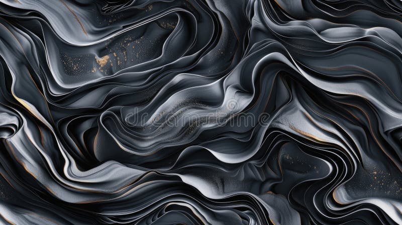 featuring waves of thick impasto paint against a black background, with subtle gradients, offering a minimalistic and monochromatic aesthetic reminiscent of art SEAMLESS PATTERN. AI generated. featuring waves of thick impasto paint against a black background, with subtle gradients, offering a minimalistic and monochromatic aesthetic reminiscent of art SEAMLESS PATTERN. AI generated