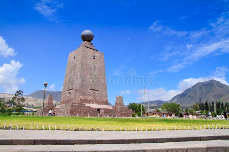 Mitad Del Mundo lub centrum świat, Ekwador. zdjęcia stock Mitad Del Mundo lub centrum świat, Ekwador. zdjęcia stock