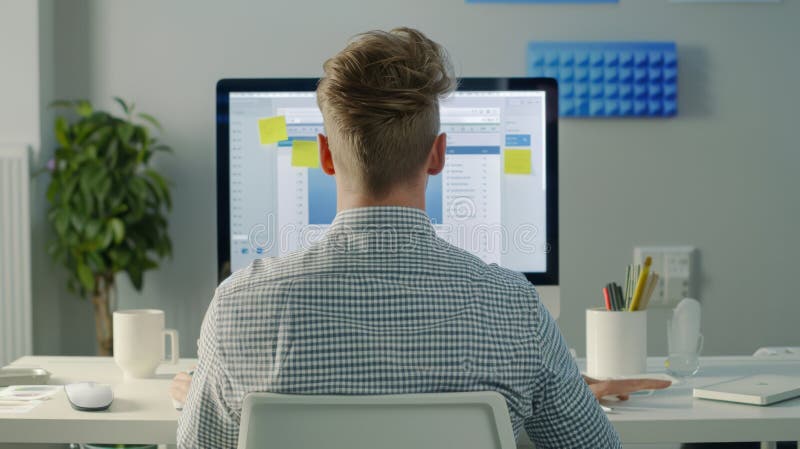 Mitarbeiter am Büro. AI generiert stockbilder