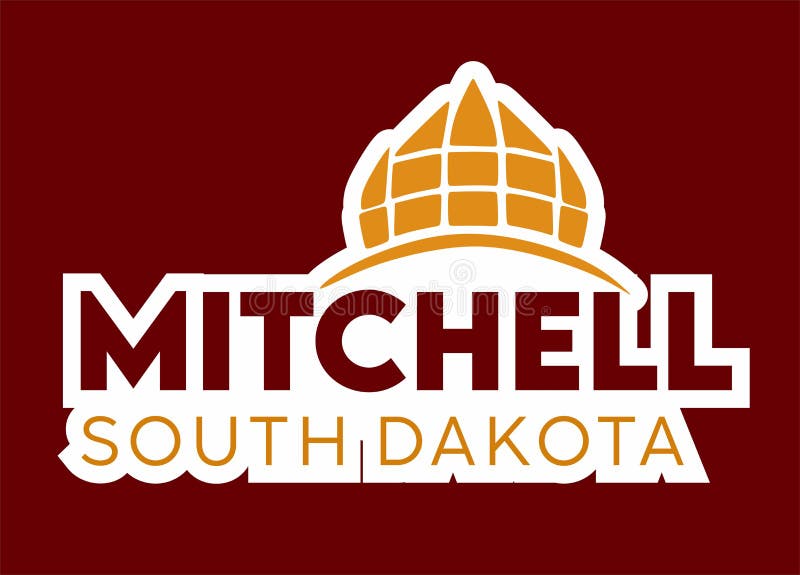 Mitchell Sourh dakota with red background in best quality design