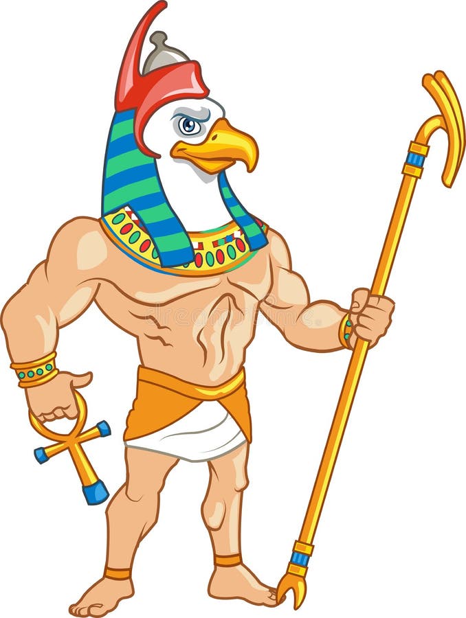 Mitologia egipteană antică, zeul Cerului stock illustration